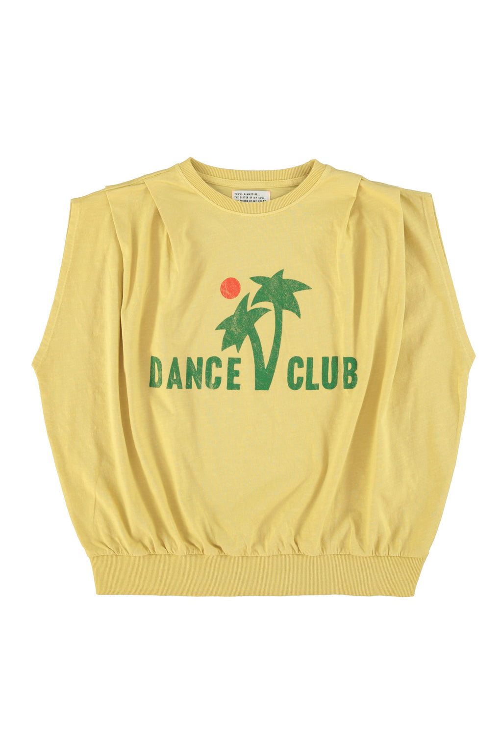 Fitted Sleeveless T-Shirt – "Dance Club" Print