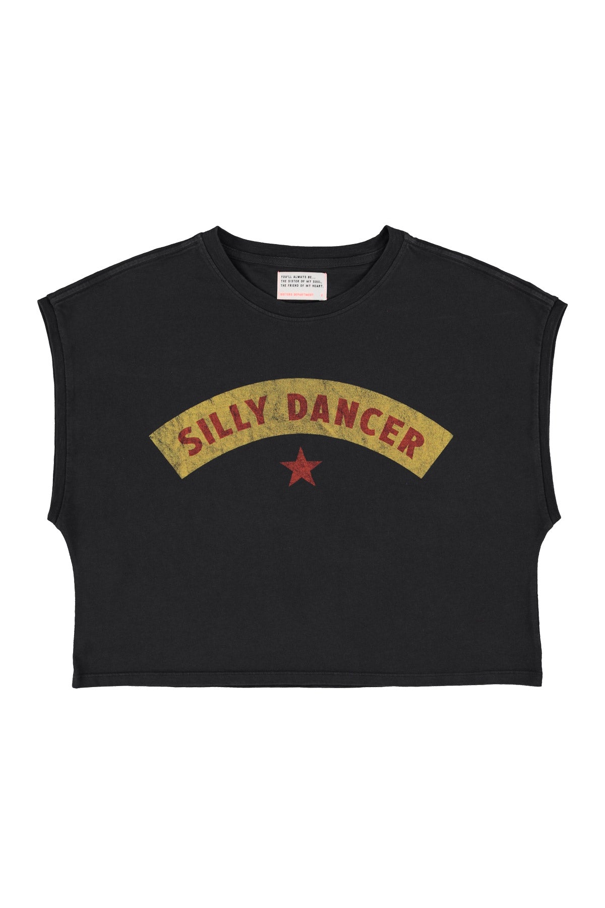 Sleeveless T-Shirt – "Silly Dancer" Print