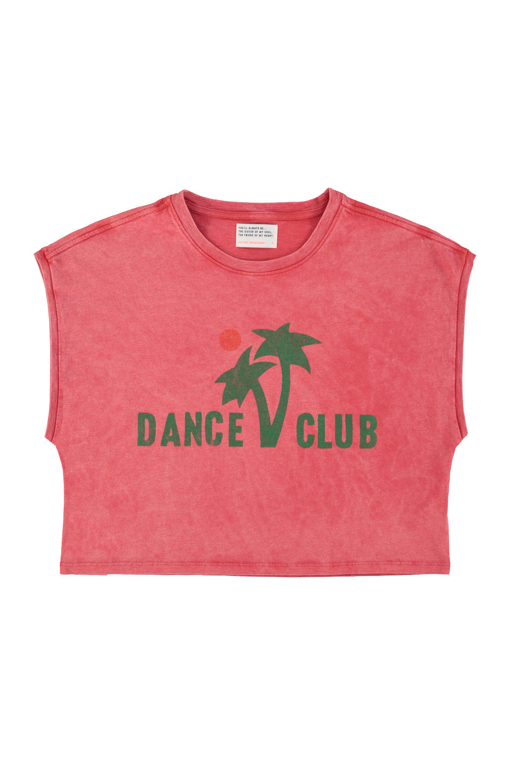 Sleeveless T-Shirt – "Dance Club" Print