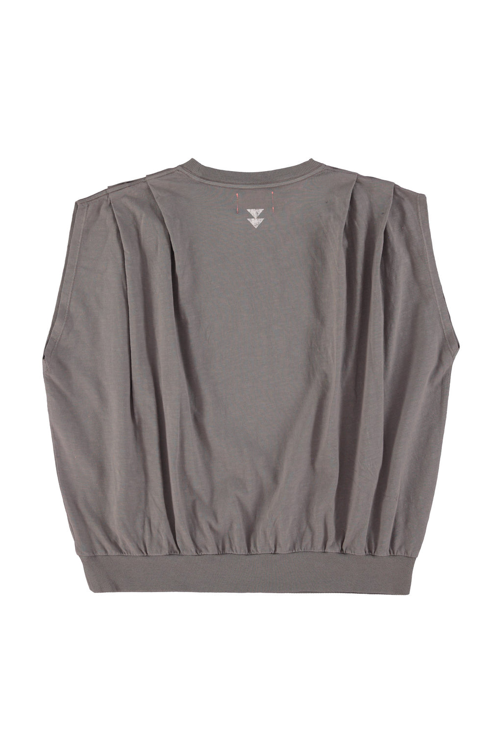 Fitted Sleeveless T-Shirt Grey – "Sisters Dept" Print