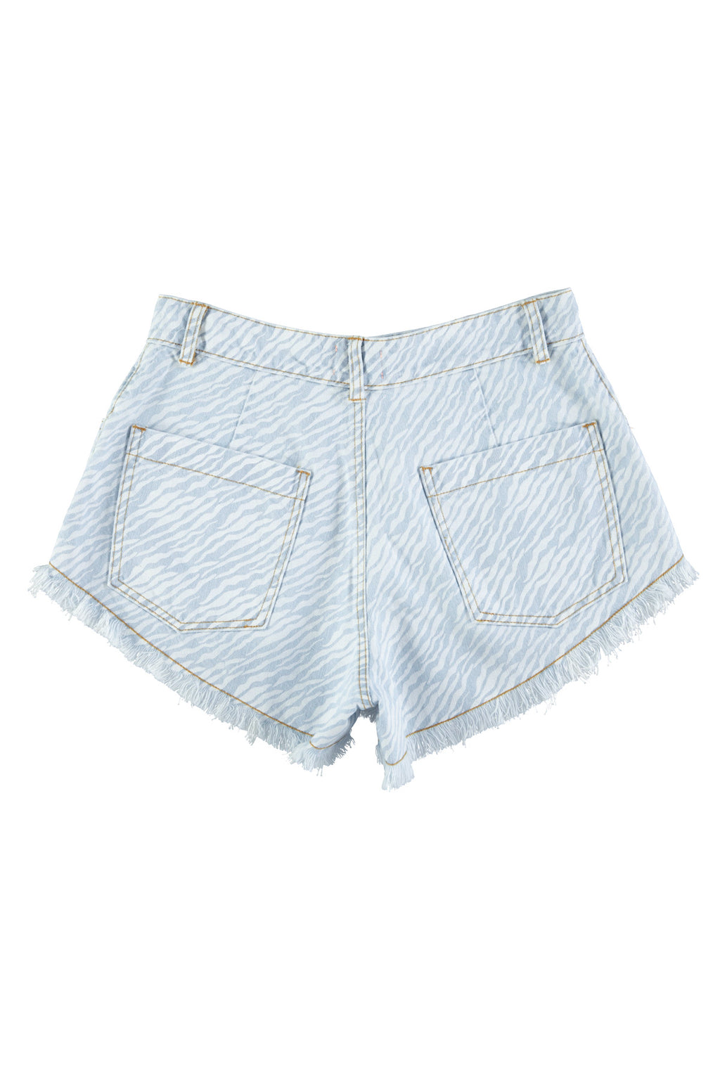 Shorts w/ Fringes – Zebra Print