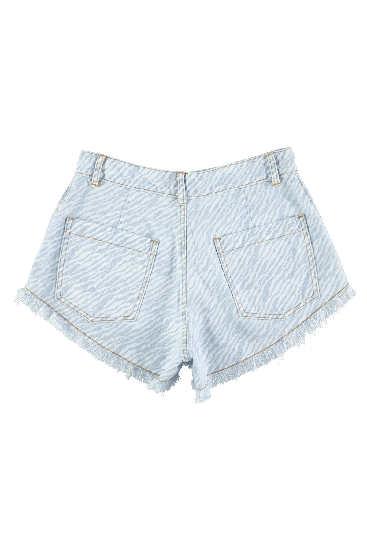 Shorts w/ Fringes – Zebra Print