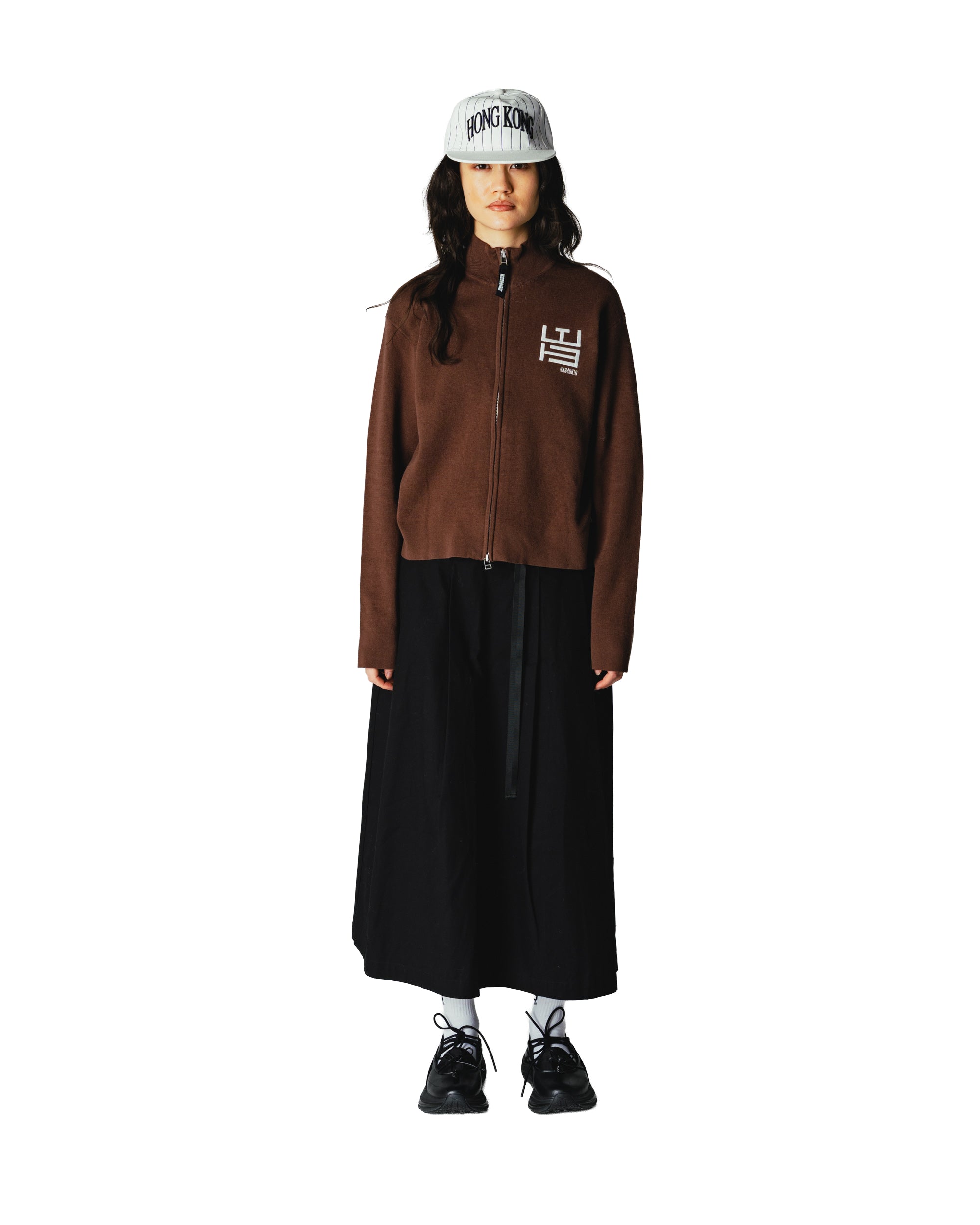 Mia pleat twill skirt