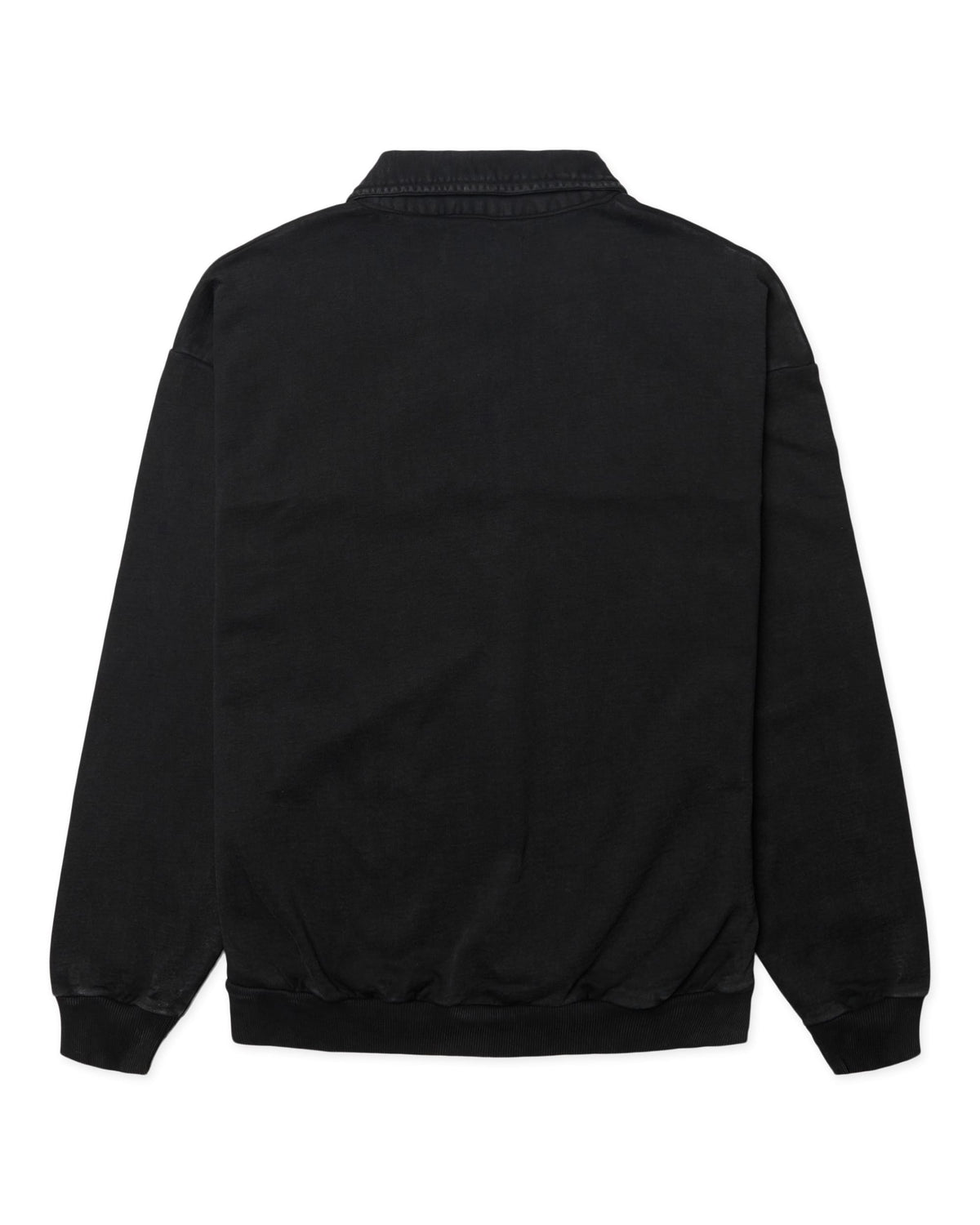 Loke washed zip polo - Black