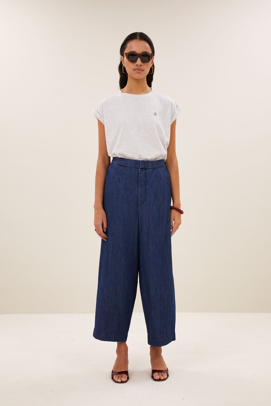 Tobi clover top - Light grey melee