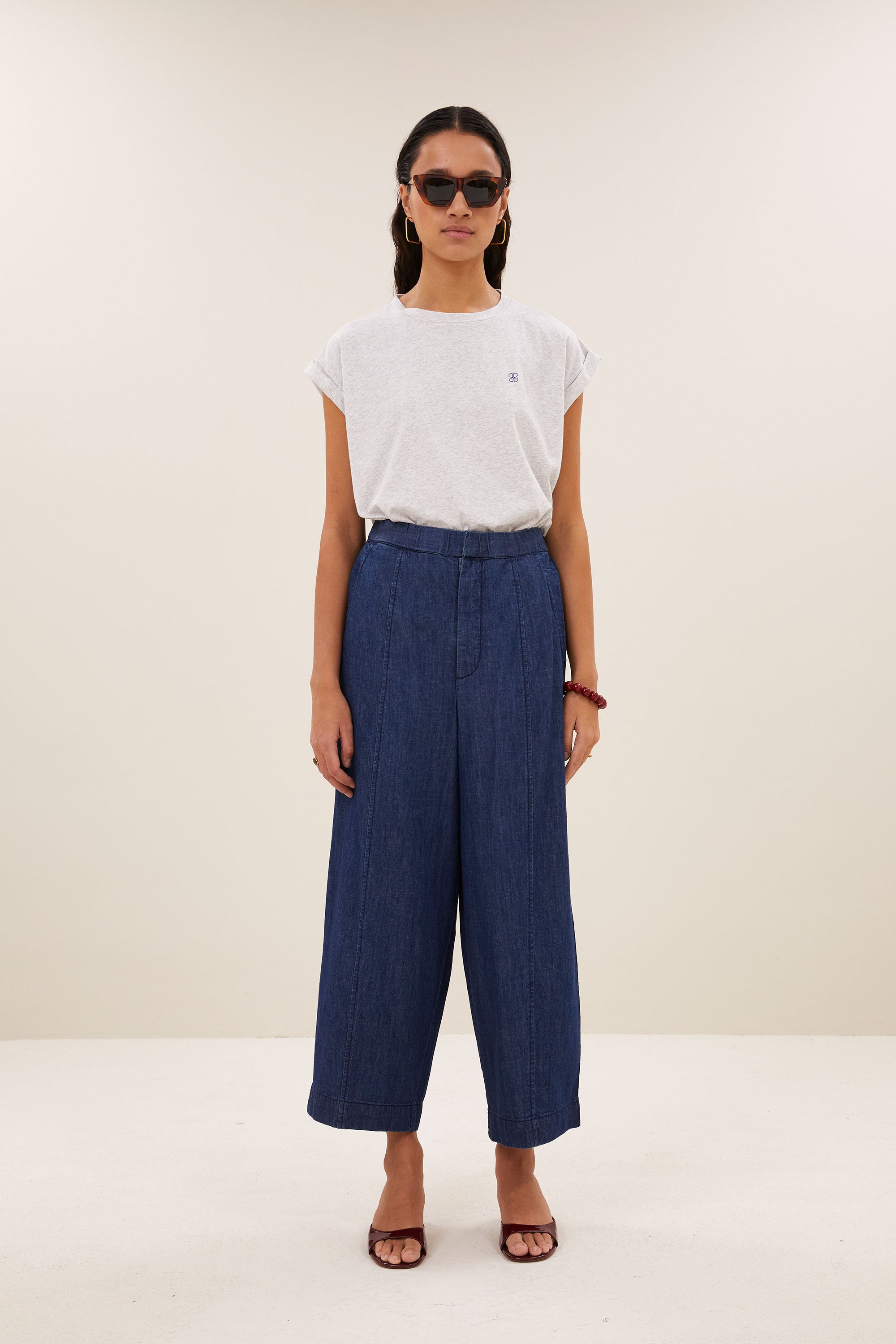 Tobi clover top - Light grey melee