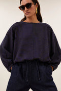 Gaya blouse - Galaxy check