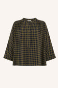 Jess blouse - Olive check