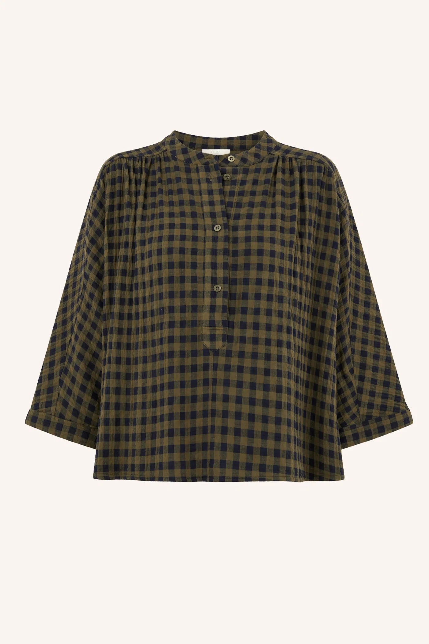 Jess blouse - Olive check