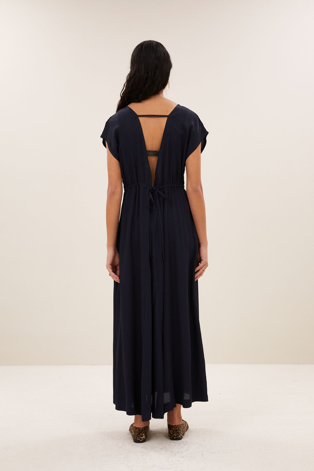 Yuki twill dress - Captain blue