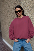 Malyn logo sweater - Burgundy crush