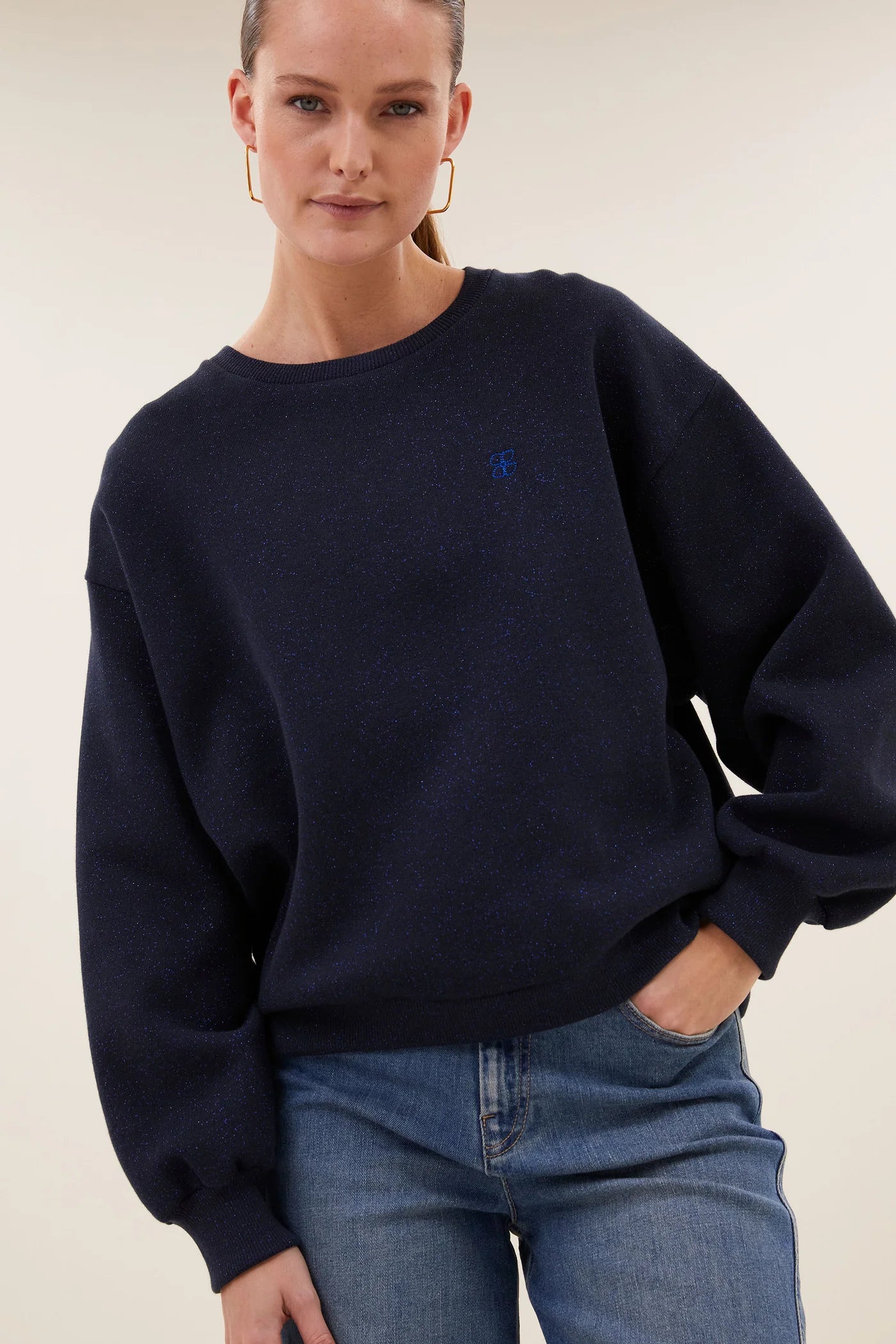 Lili sparkle sweater - Midnight
