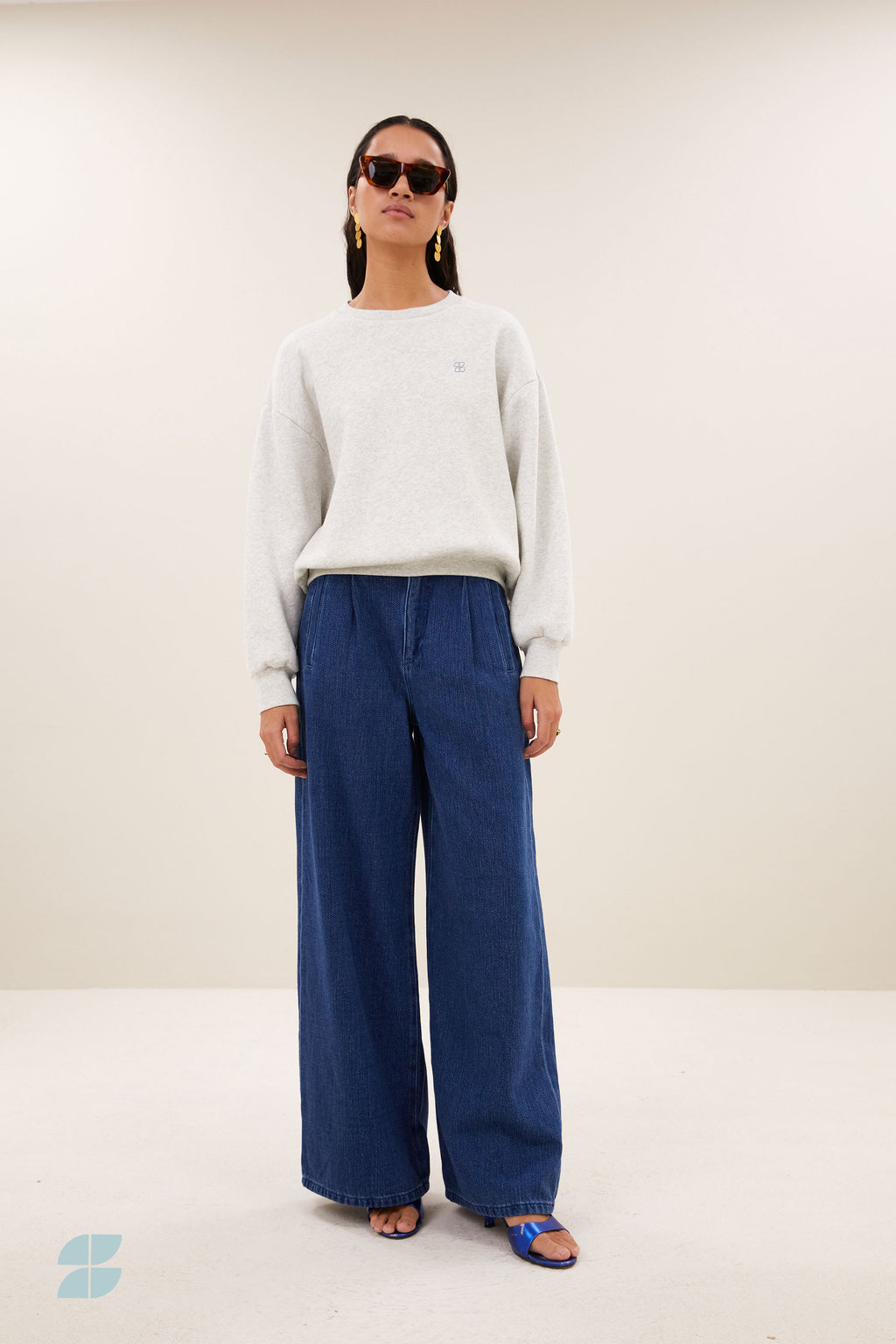 Lili amor sweater - Light grey melee