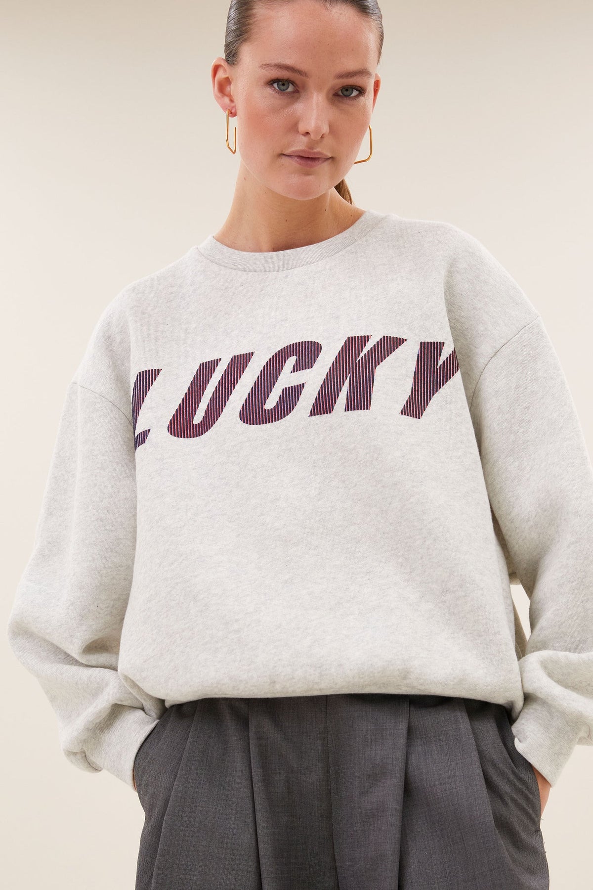 Lili speed sweater - Light grey melee