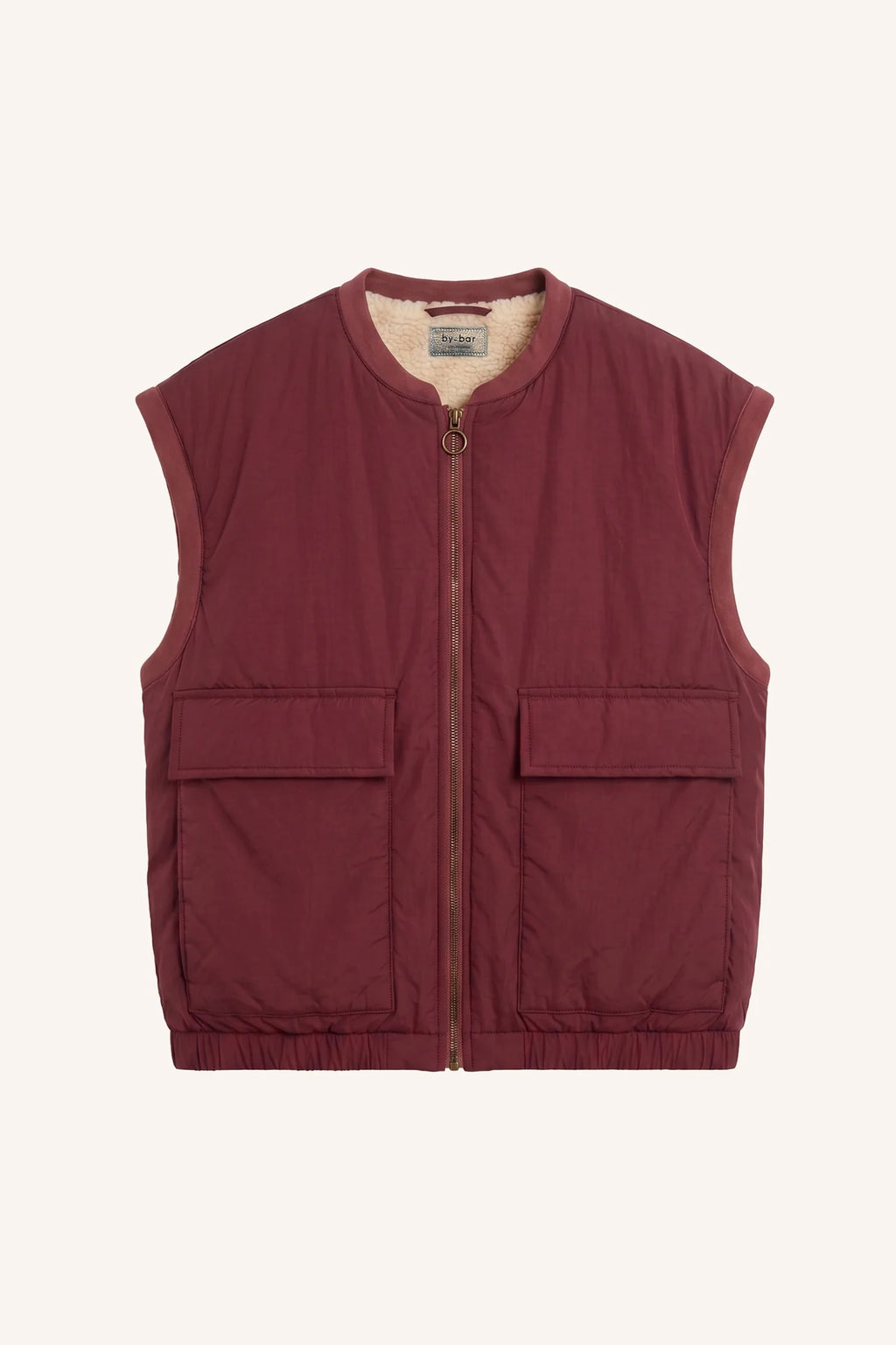 Gio sleeveless jacket wine - Reversible