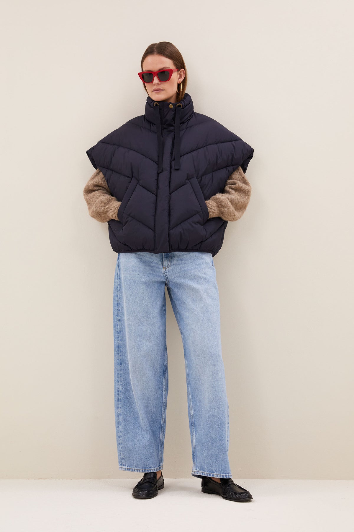 Franky sleeveless jacket - Midnight