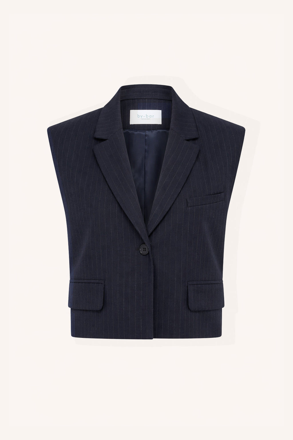 Bobi pinstripe gilet - Midnight