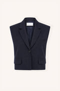 Bobi pinstripe gilet - Midnight