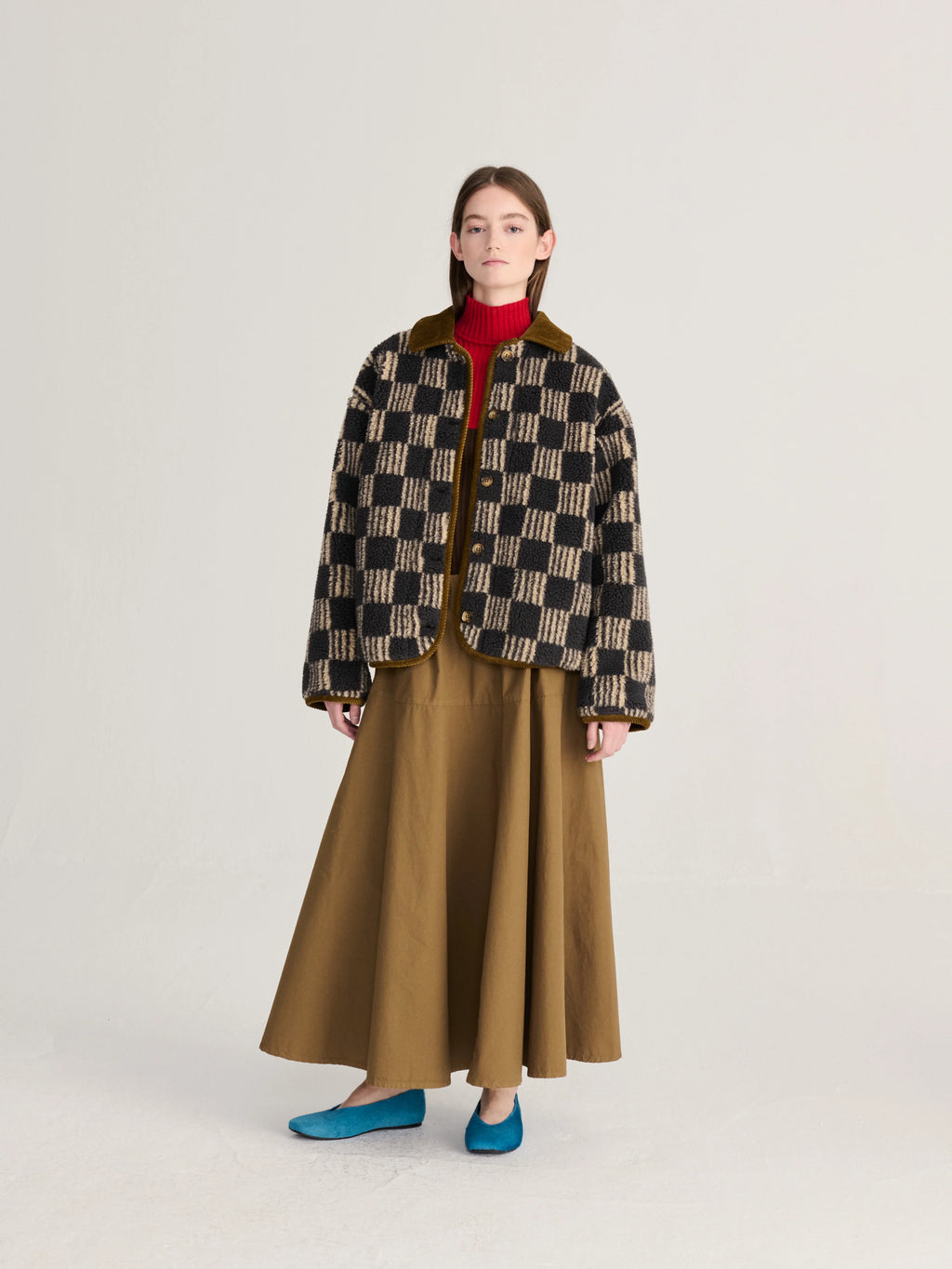 Sherpa jacket - Almost moiré allover