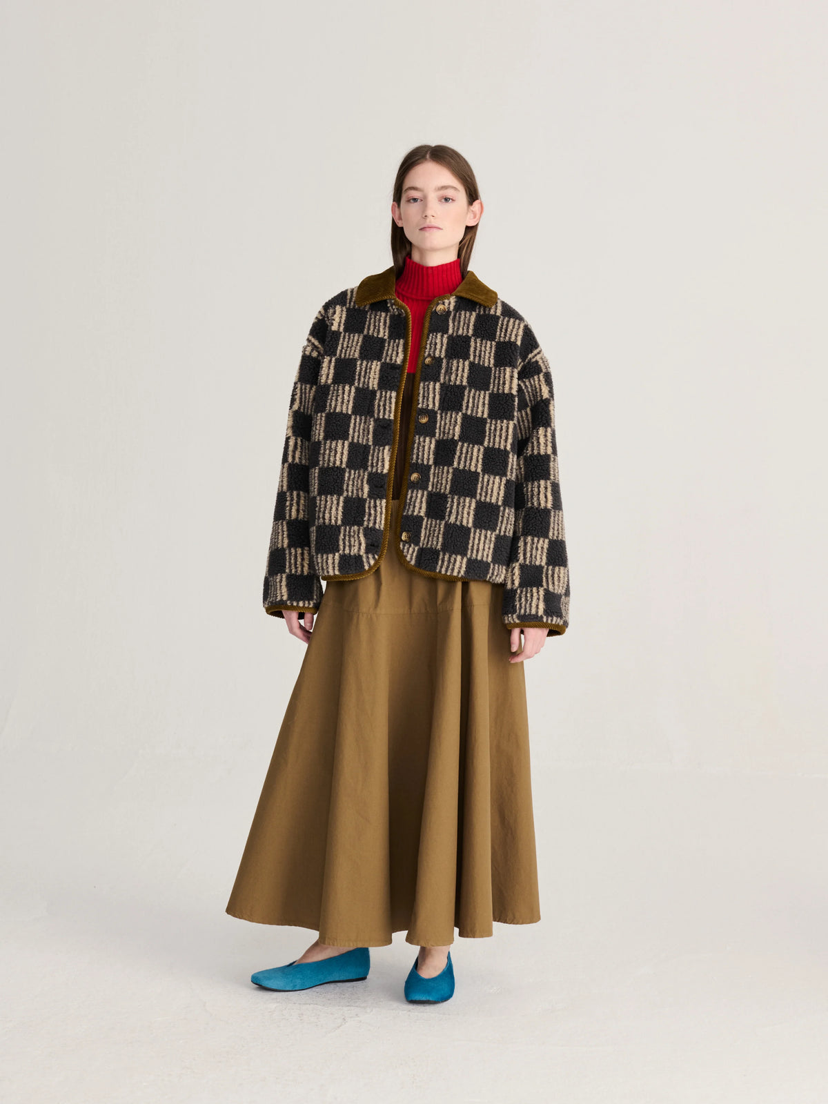 Sherpa jacket - Almost moiré allover