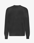 Oversized organic LS T-shirt - Faded black