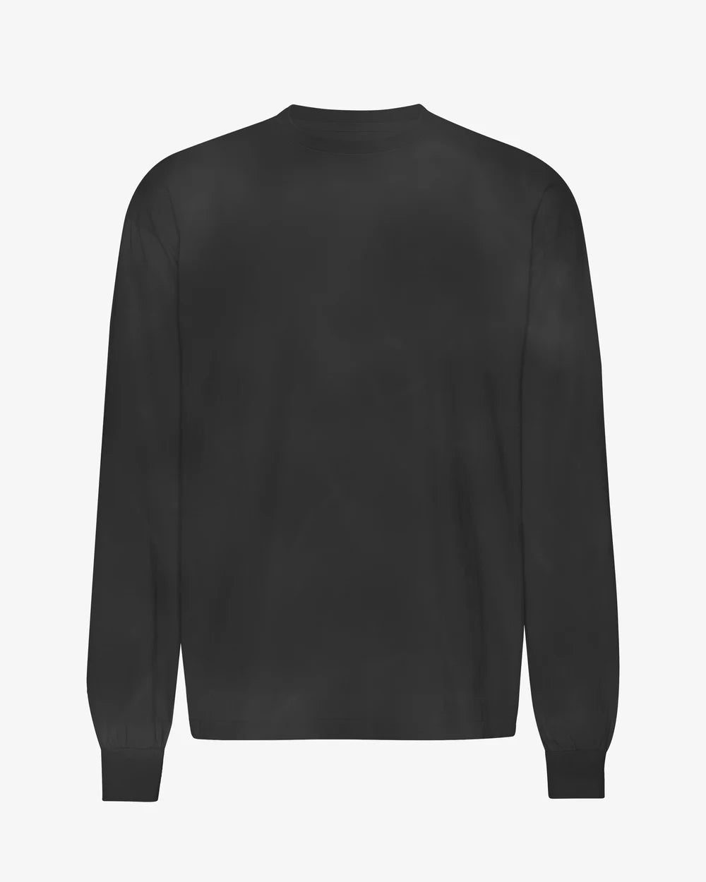 Oversized organic LS T-shirt - Faded black