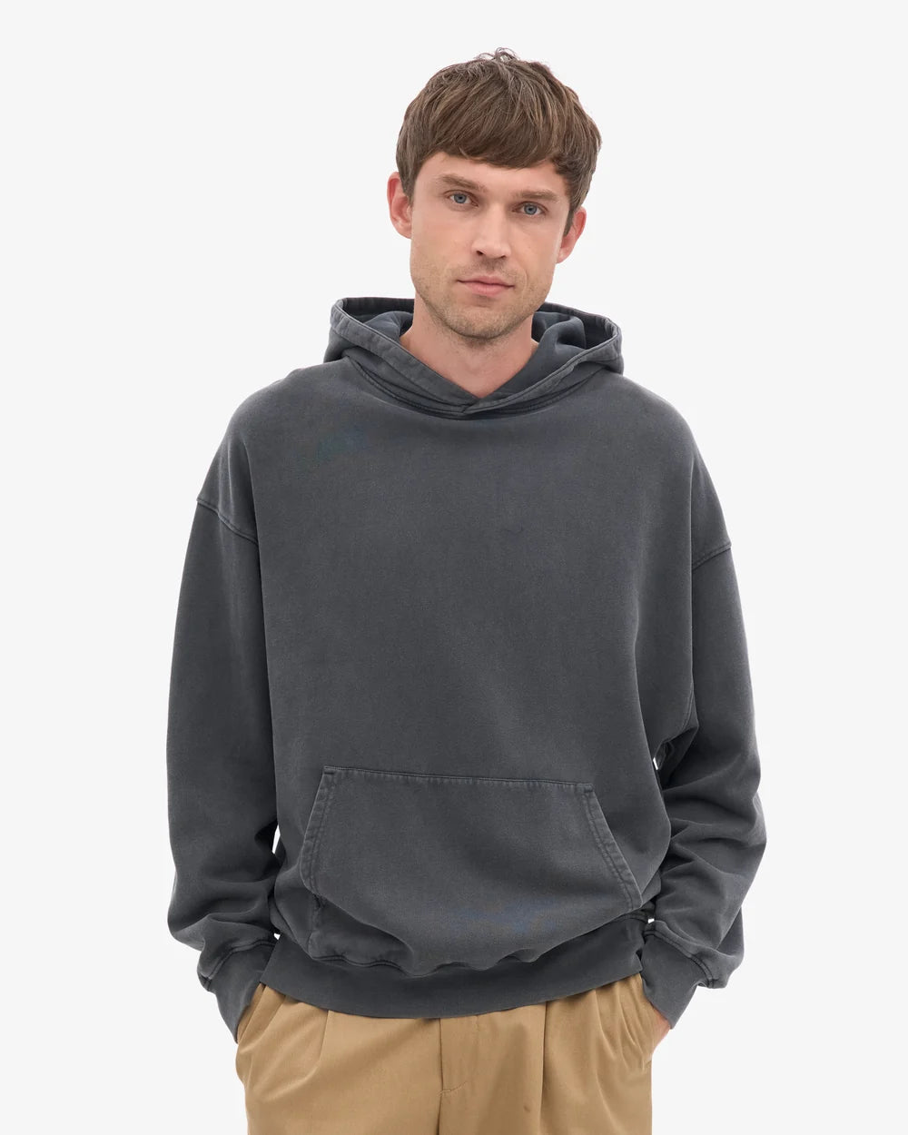 Organic oversized hood - Faded black
