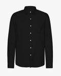 Organic flannel shirt - Deep black