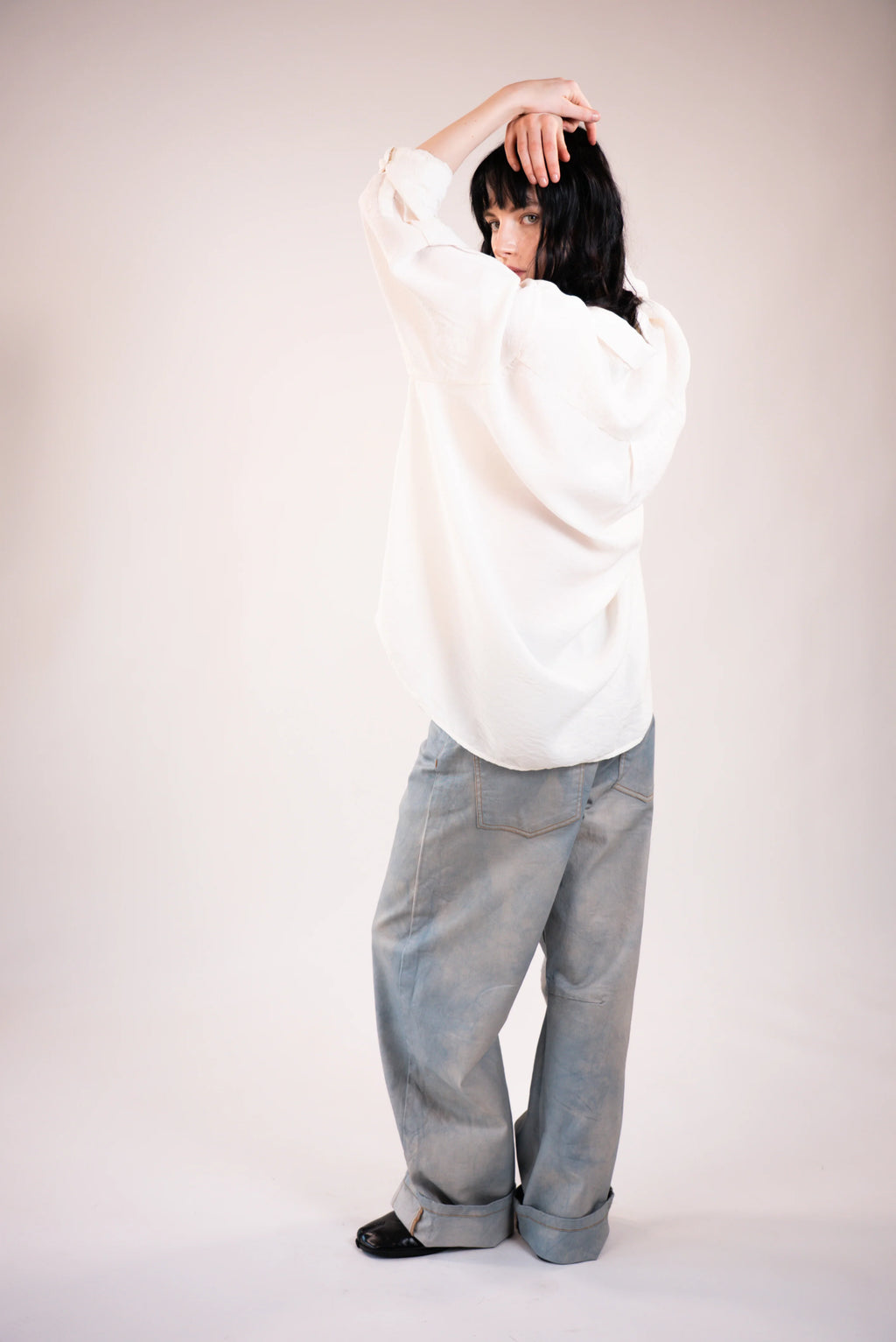Danny - Clouds silver hand-dyed