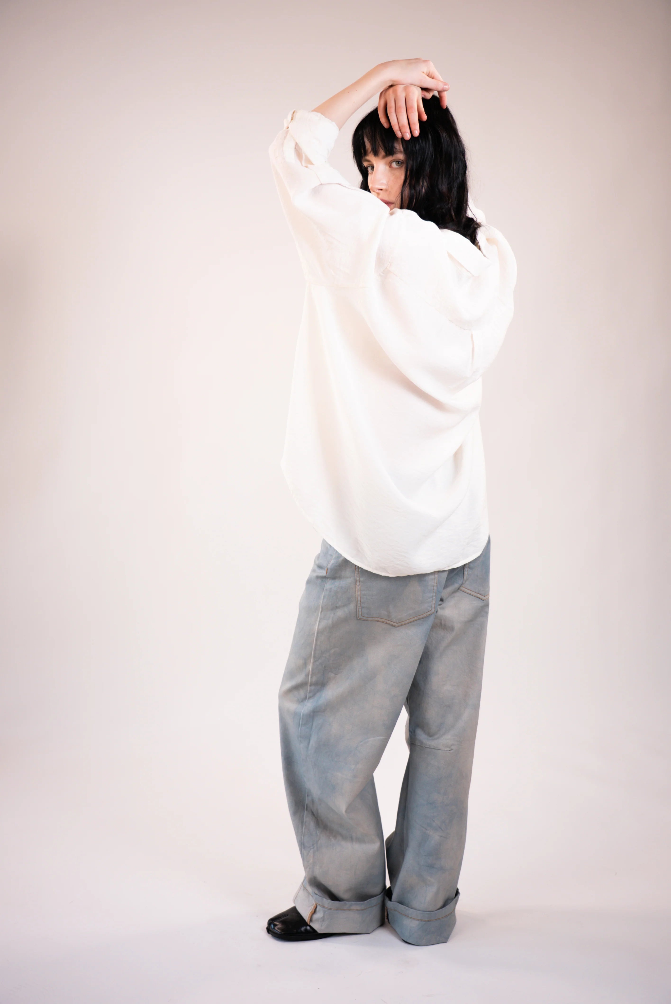 Danny - Clouds silver hand-dyed