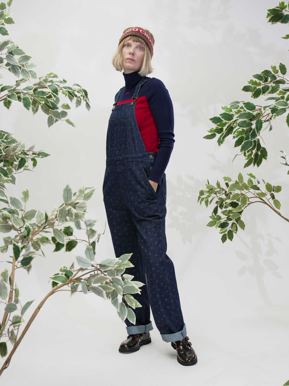Swamp whirl denim dungaree
