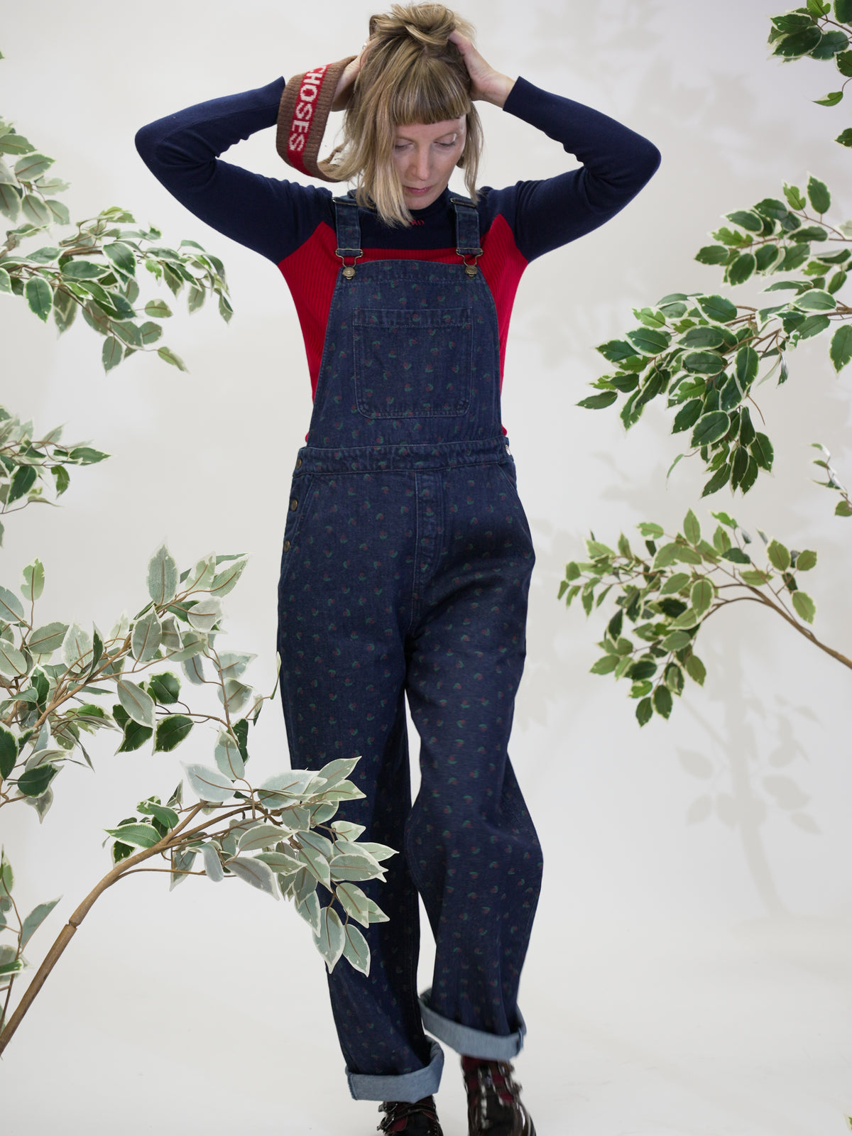 Swamp whirl denim dungaree