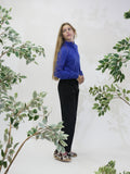 Winter high neck pullover - Royal blue