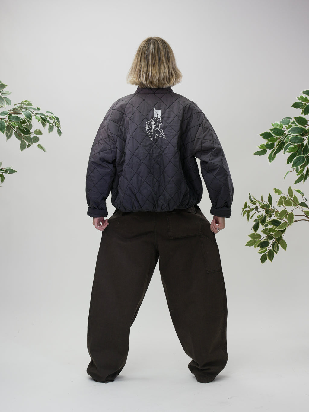 Ambassador Pants – Gabardine Satin Ebony