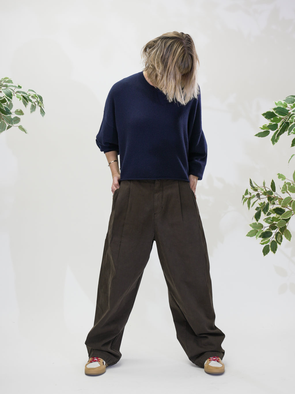 Ambassador Pants – Gabardine Satin Ebony