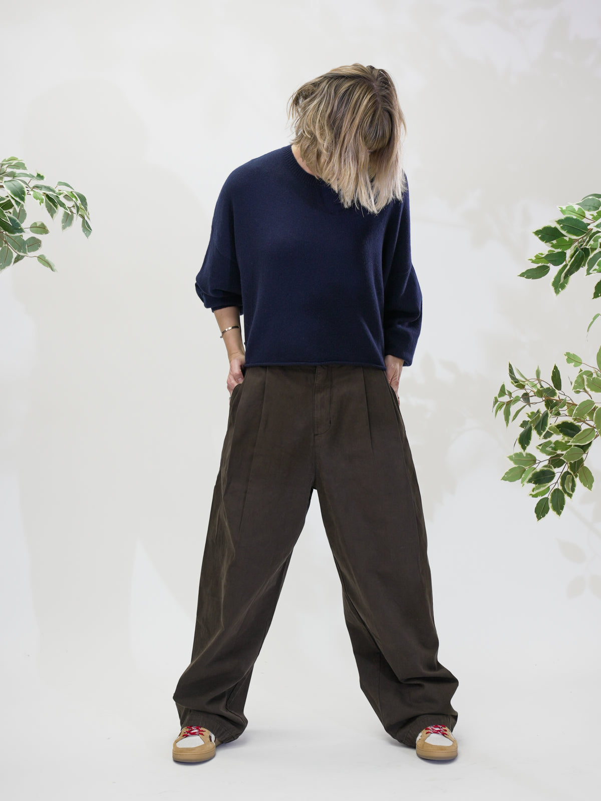 Ambassador Pants – Gabardine Satin Ebony