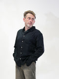 Organic flannel shirt - Deep black