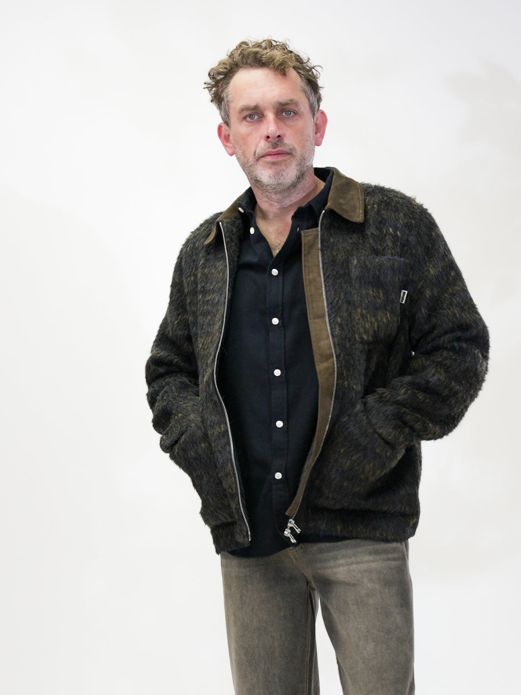 Blade hairy zip jacket