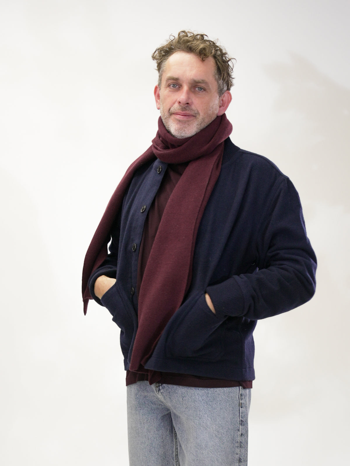 Officer cardigan - Pachuca wool navy