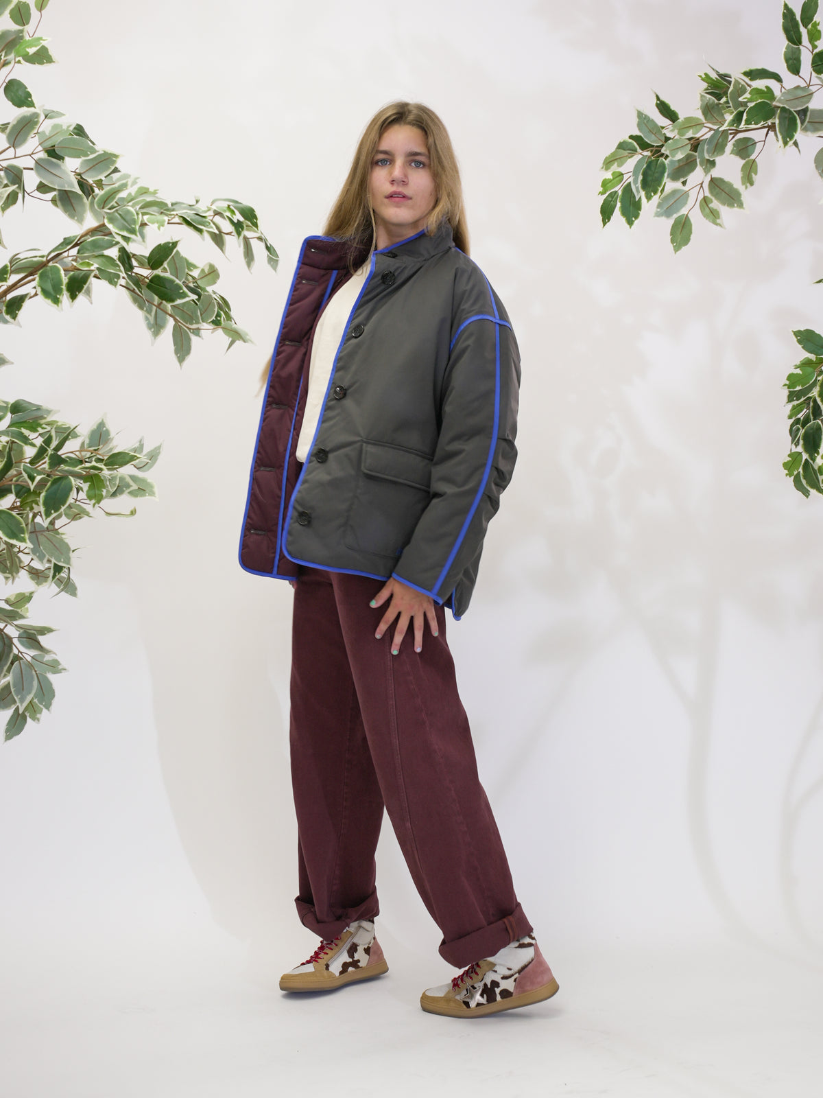 Warmup jacket steel - Reversible