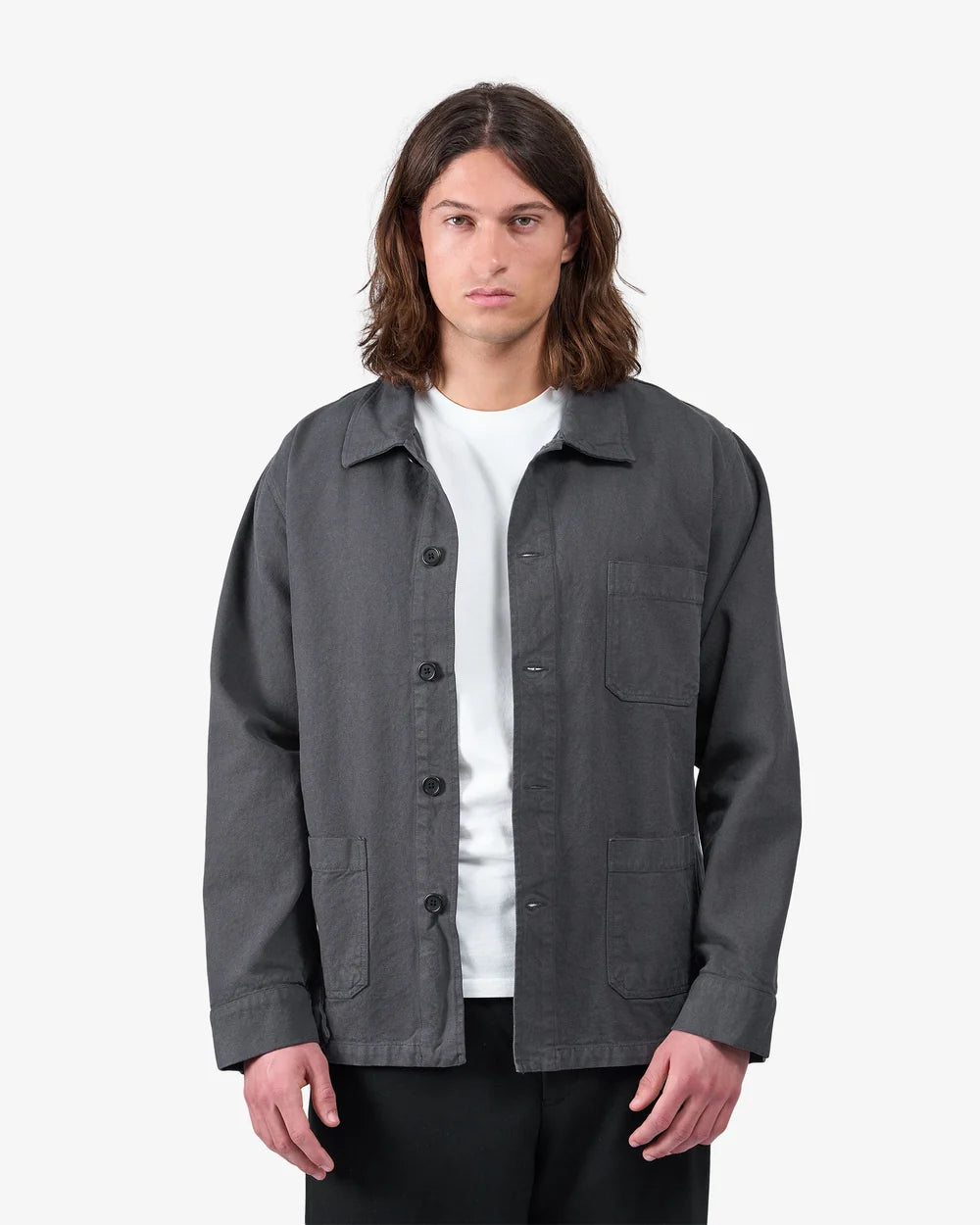 Organic workwear jacket - Lava grey