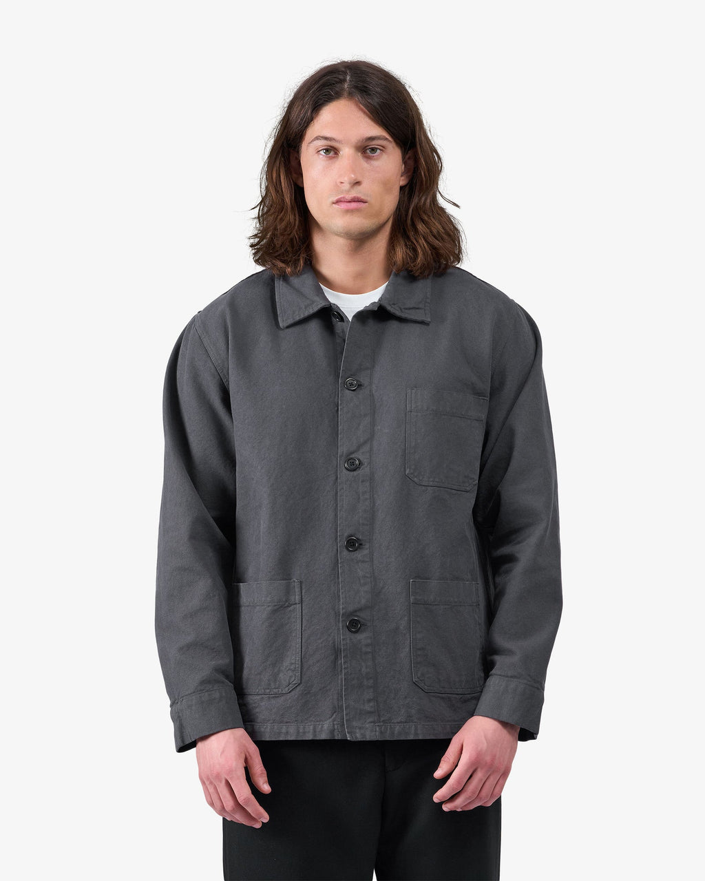 Organic workwear jacket - Lava grey