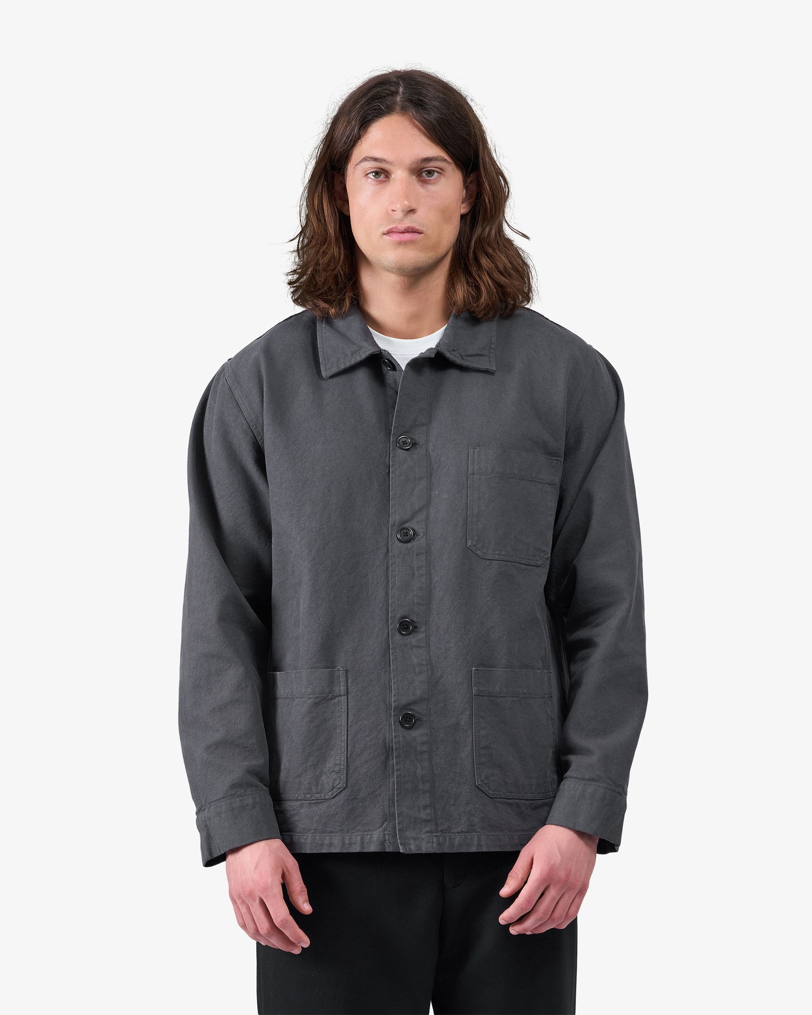 Organic workwear jacket - Lava grey