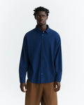 Blue night seersucker Haru shirt