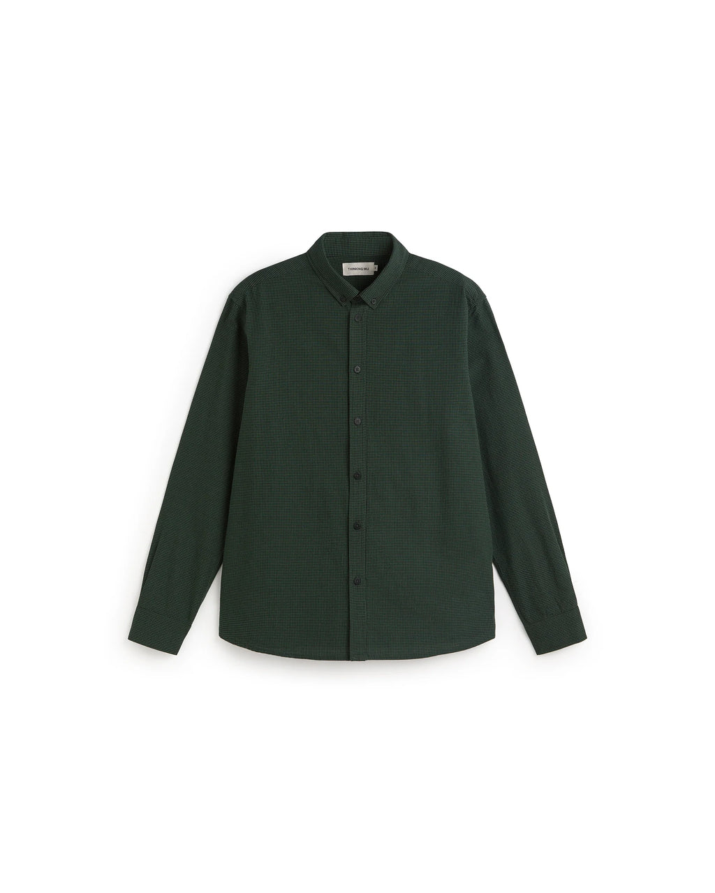 Dark green microvichy ant shirt