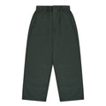 Pintuck wide chino pants dark green - one size