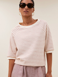 Neva jersey stripe top