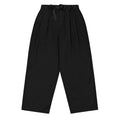 Two tuck wide pants black - one size
