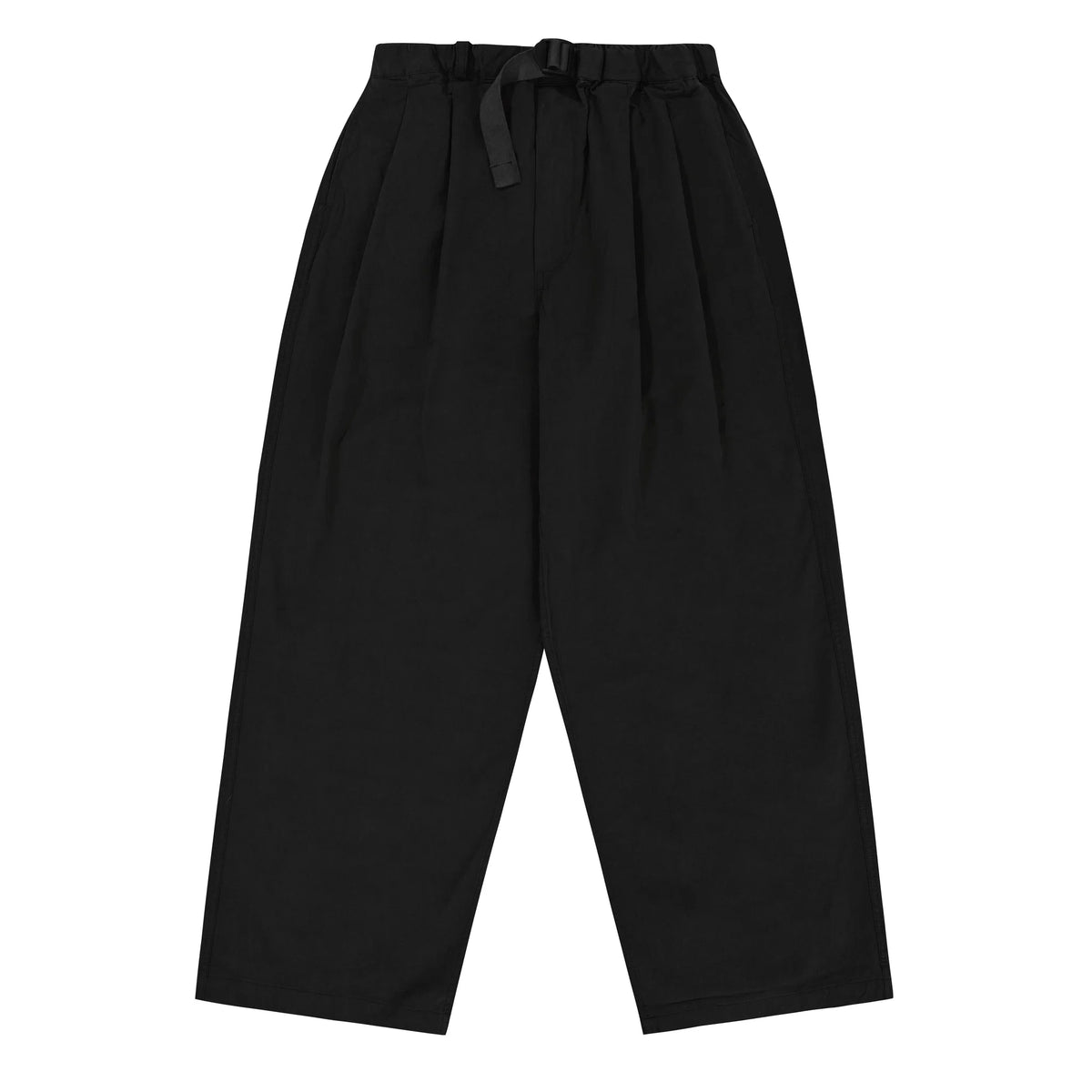 Two tuck wide pants black - one size