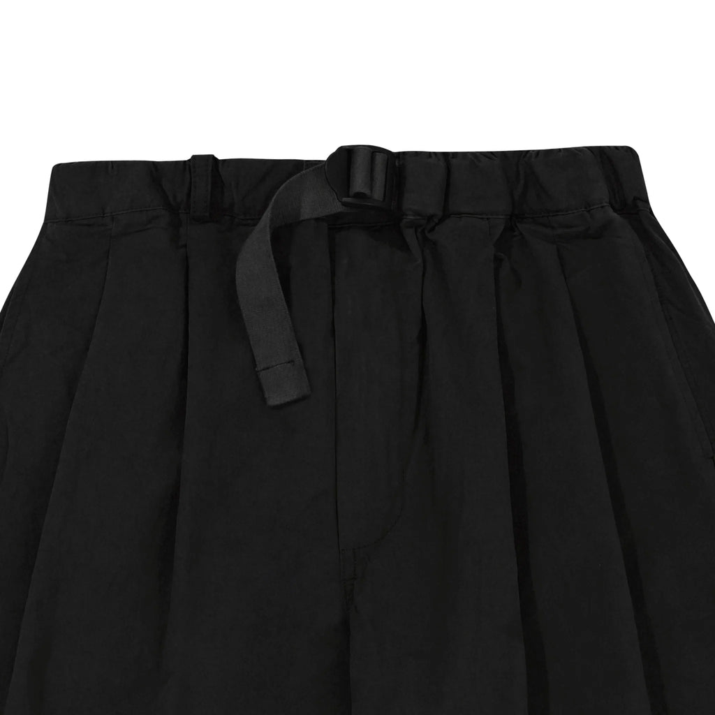 Two tuck wide pants black - one size